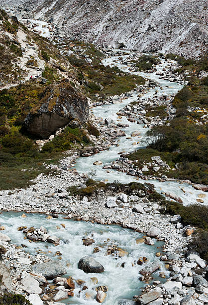 istock Serpentine stream and rocks in Himalayas 153666664
