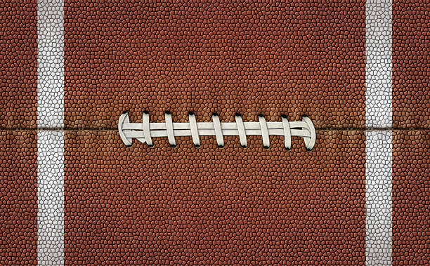 istock Flattened Football Stripes and Laces 153667344