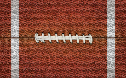 Flattened Football Stripes and Laces