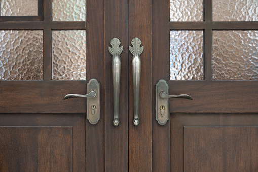 Open door of a family home.