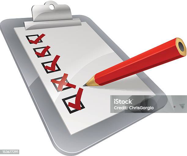 Clipboard Survey Stock Illustration - Download Image Now - Census, Form - Document, Analyzing