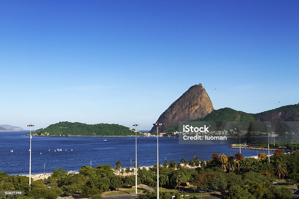 Flamengo beach di Rio de Janeiro - Foto stock royalty-free di Acqua