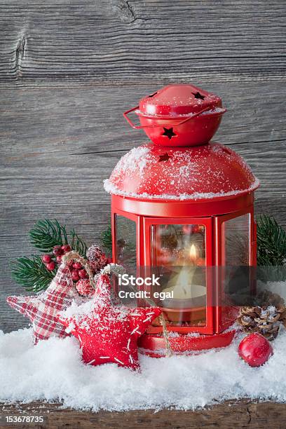 Burning Lantern Stock Photo - Download Image Now - Advent, Bell, Branch - Plant Part