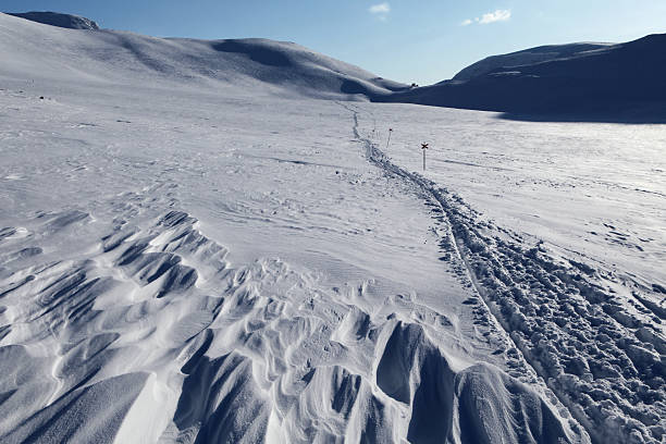 Inverno na Kungsleden - foto de acervo