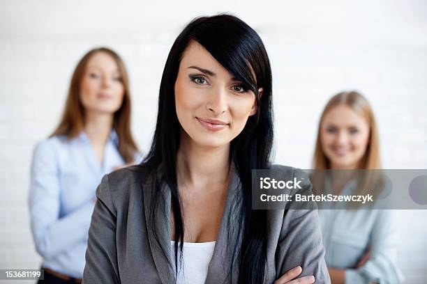 Brunette Woman Business Leader Stock Photo - Download Image Now - Adult, Adults Only, Beautiful People