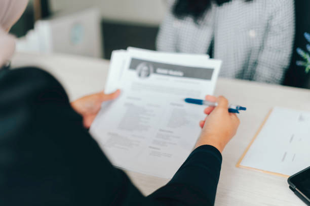 istock business woman in a job interview 1536818955