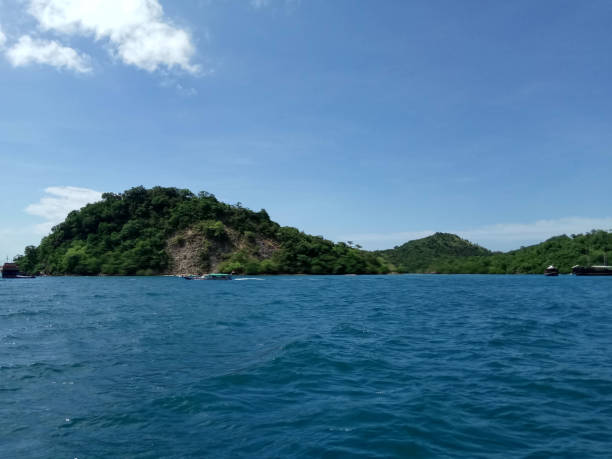 istock selective focus, natural view of an island against a clear sky. 1536833029