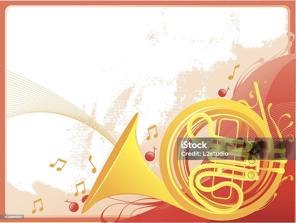 Sfondo musicale - arte vettoriale royalty-free di Arabesco - Motivo ornamentale