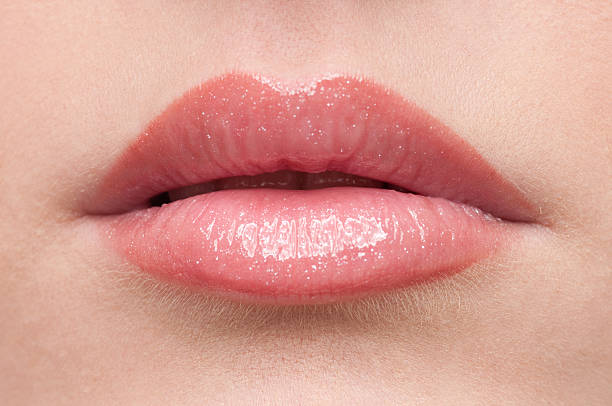 Gros plan les lèvres maquillage zone - Photo