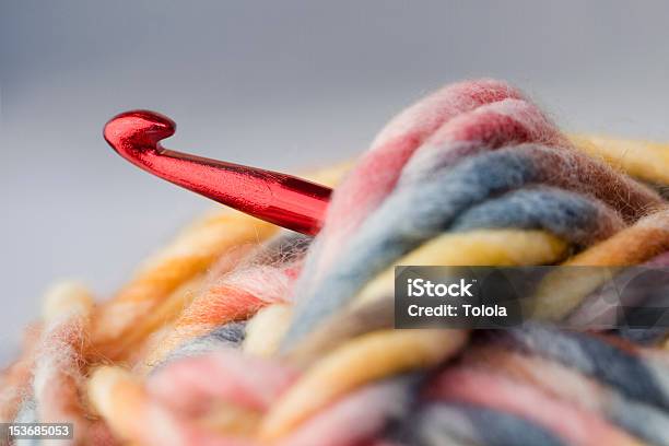 Hook And Yarn Stock Photo - Download Image Now - Crochet, Crochet Hook, Equipment