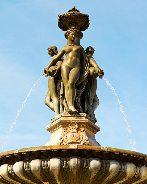 Cтоковое фото Palais De La Bourse Статуя