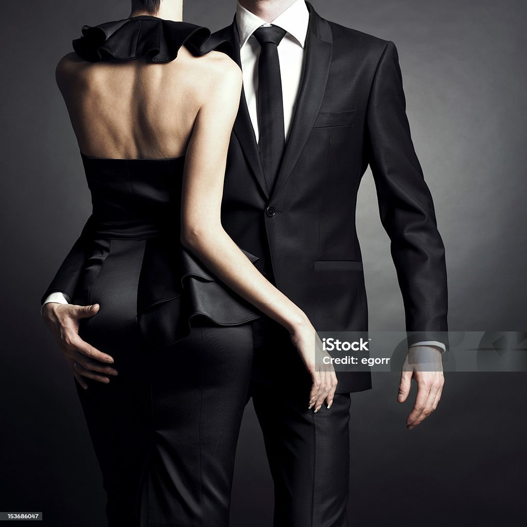 Jovem casal elegante - Foto de stock de Casal royalty-free