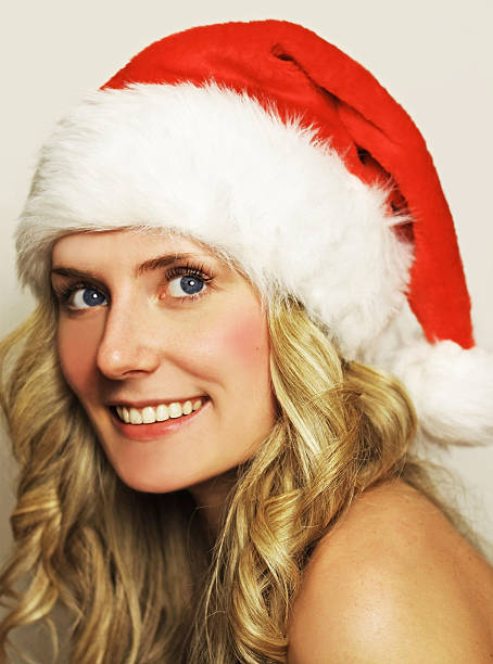 istock Santa Girl smiling 153687306