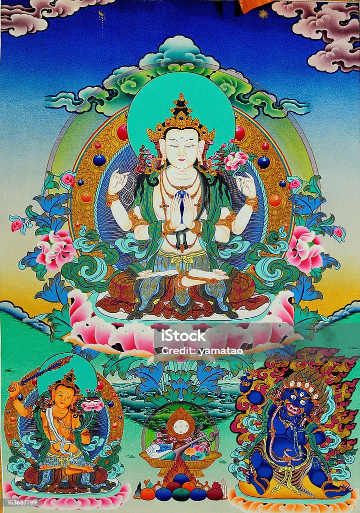 Thangka - Foto stock royalty-free di Antico - Condizione