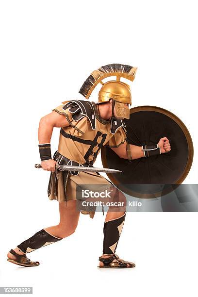 Foto de Belligerent Gladiador e mais fotos de stock de Gladiador - Papel Humano - Gladiador - Papel Humano, Espada, Escudo - Armamento
