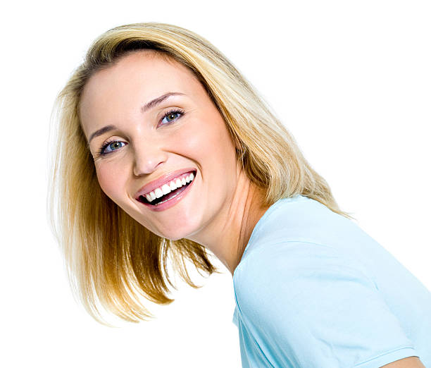 istock Happy  laughing woman 153688853
