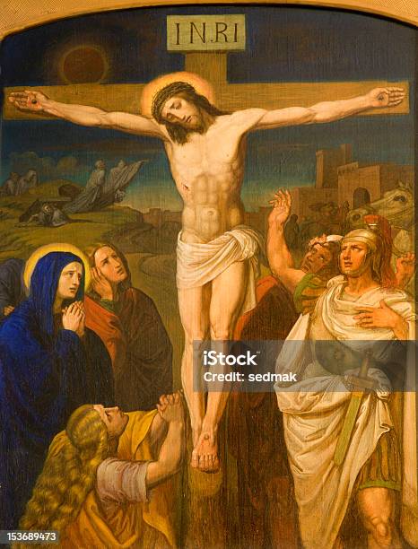 Jesus On The Cross From Vienna Church Stock Photo - Download Image Now - Calvary - Monument, Capital Cities, Catholicism