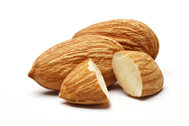 Pile Of Almonds stock photo