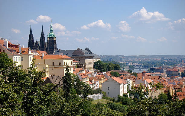 istock Prague cityscape with the St. Vitus Cathedral 153690281