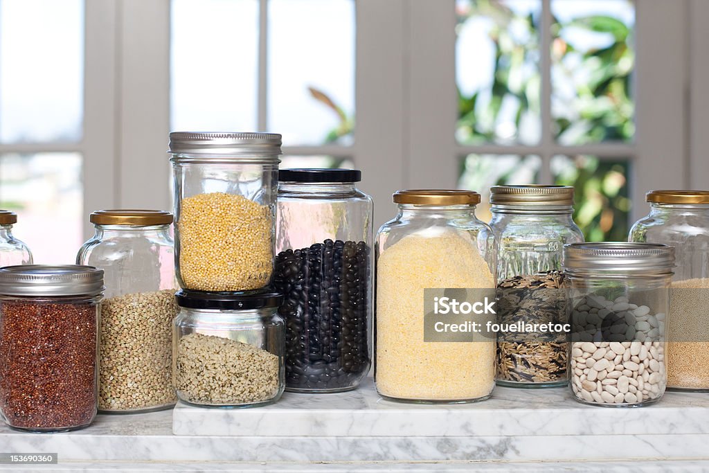 Dry Goods und Vollkorn - Lizenzfrei Bohne Stock-Foto