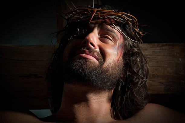 Jesus on the Cross stock photo