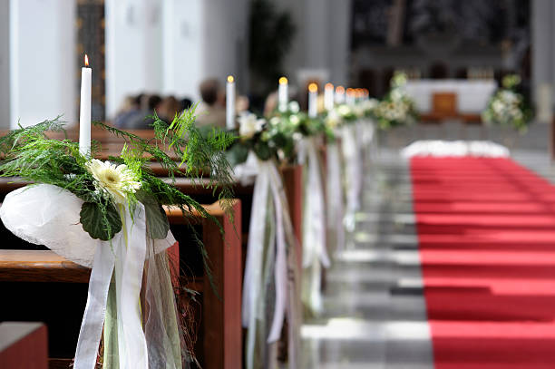 istock Beautiful flower wedding decoration 153690488