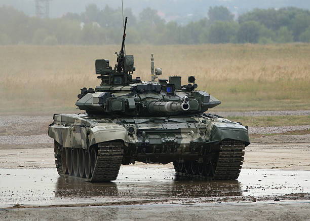 istock T-90 is a Russian main battle tank (MBT) 153690526