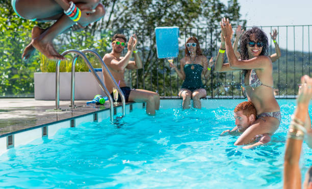 istock Young People On A Pool Party 1536905838