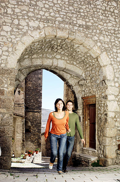 istock Running in a rural village 153690905