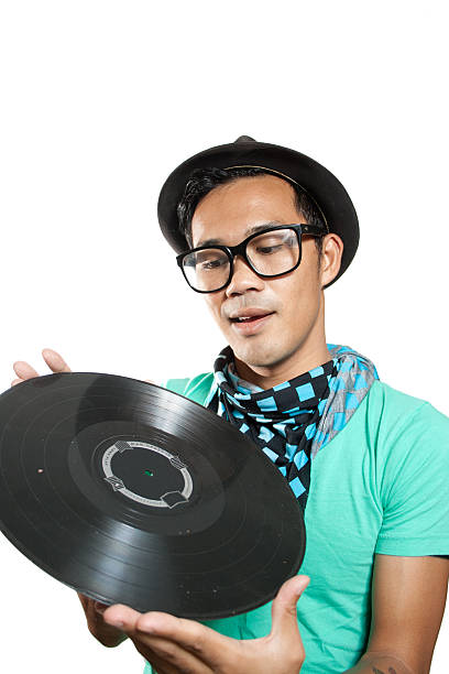 Hipster music stock photo