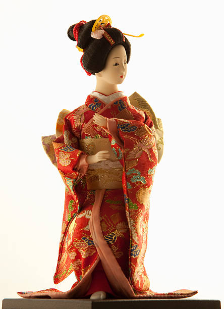 istock Japanese geisha doll 153692440