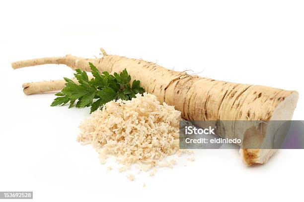 Horseradish Stock Photo - Download Image Now - Horseradish, Cut Out, Grated