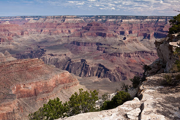 el gran cañón. arizona. unidos. - canyon plateau large majestic fotografías e imágenes de stock