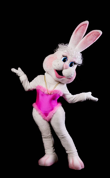 istock bunny girl mascot costume on black 153693094