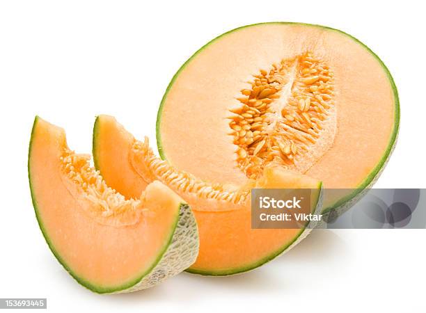 Melone Di Cantalupo - Fotografie stock e altre immagini di Anguria - Anguria, Arancione, Cibo