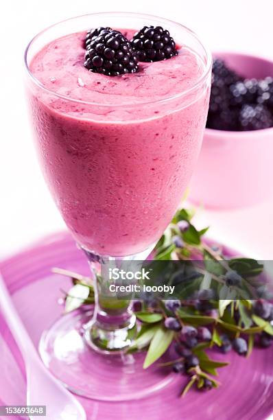 Blackberry Smoothie Stock Photo - Download Image Now - Berry, Berry Fruit, Blackberry - Fruit