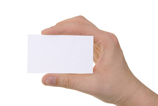 istock hand holding blank business card 153693981