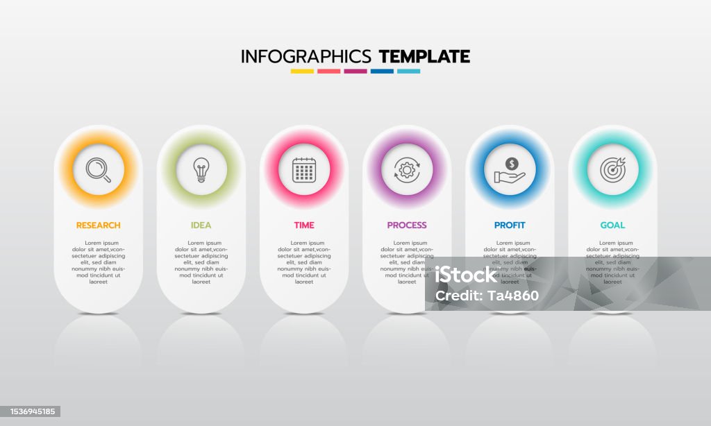 Infogramma Ilustración de Proceso De Plantilla De Infografía Empresarial Con ...