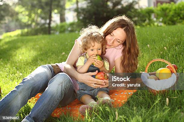 Famiglia Il Picnic - Fotografie stock e altre immagini di Adulto - Adulto, Alimentazione sana, Allegro