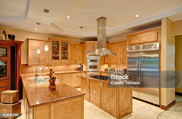 Modern Kitchen Stock Photo - Download Image Now - Appliance, Architecture, Cabinet