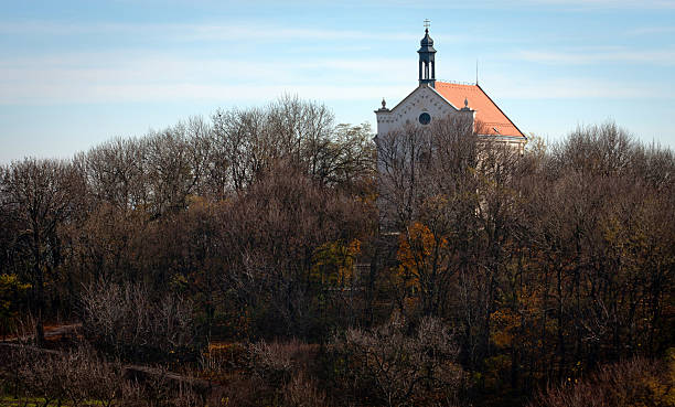 istock small chapel at the top of a hill 153695807