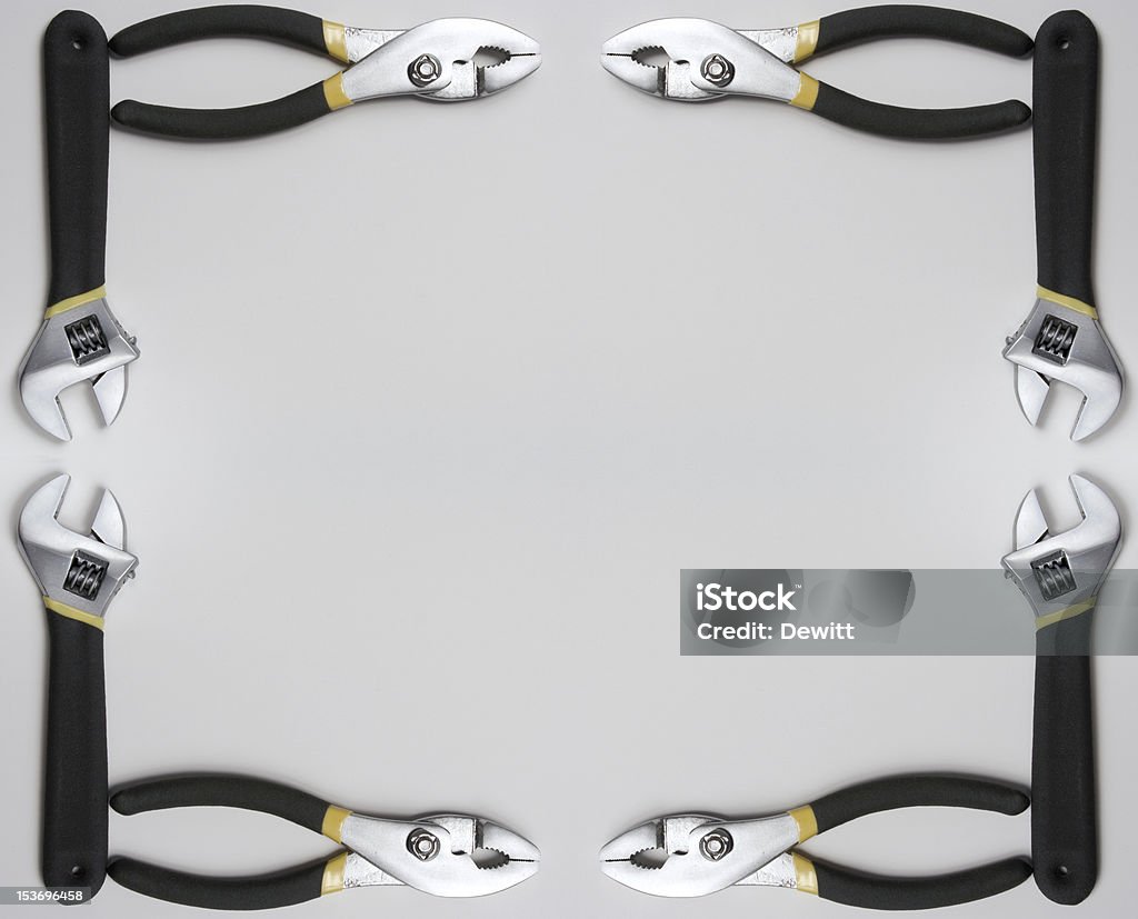 Set Tools Frame Hand Tool Frame Stock Photo - Download Image Now - Adjustable Wrench ...