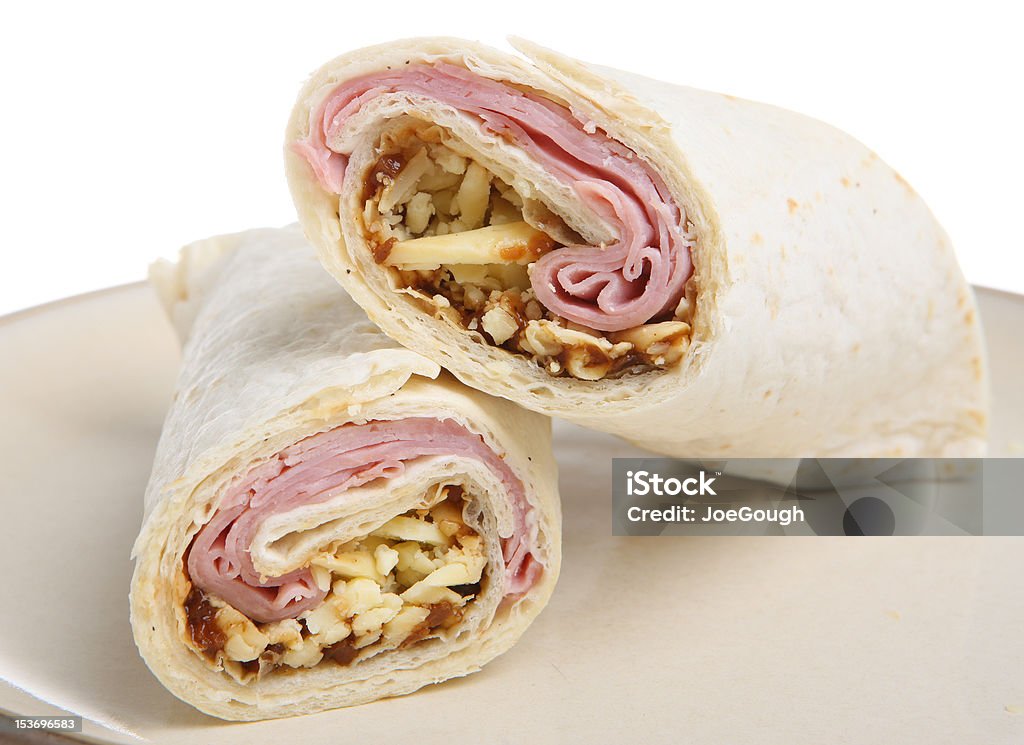 Prosciutto, formaggio & Cetriolino Wrap - Foto stock royalty-free di Prosciutto