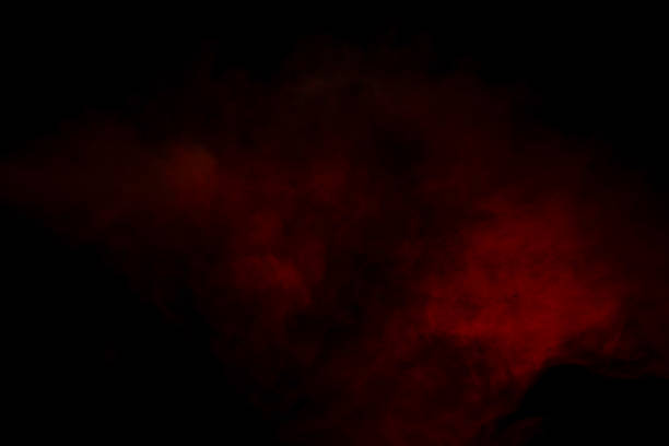 istock Orange and red steam on a black background. 1536974700