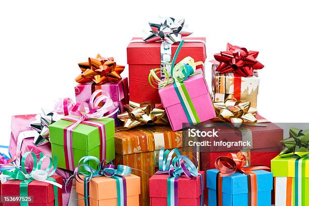 Christmas Presents Stock Photo - Download Image Now - Birthday, Birthday Present, Box - Container