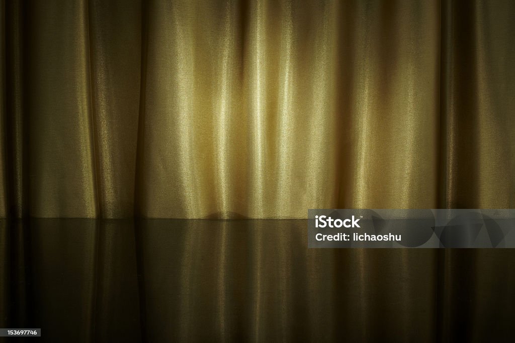 黄金の絹の背景 - カーテンのロイヤリティフリーストックフォト