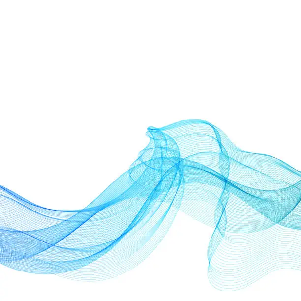 Vector illustration of Abstract blu wave. Design element. eps 10