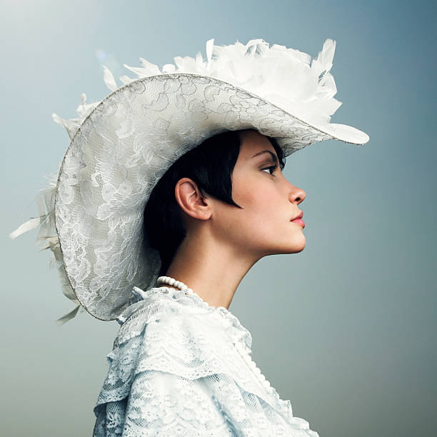 istock Woman in vintage cap 153699686