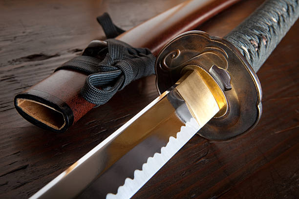 Japanese sword and sheath stock photo