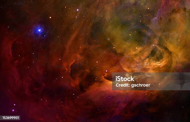 Foto de Surreal Céu Estrelado Espacial Orion e mais fotos de stock de Espaço - Espaço, Laranja - Descrição de Cor, Espaço para Texto